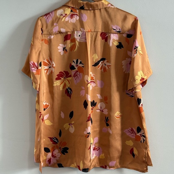 DR2 Women's Floral Satin Blouse, XXL - Picture 2 of 7